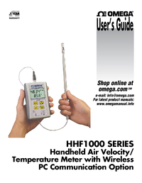 Thumbnail of document Manual - HHF1001A Wireless Handheld Air Temperature & Velocity Meter